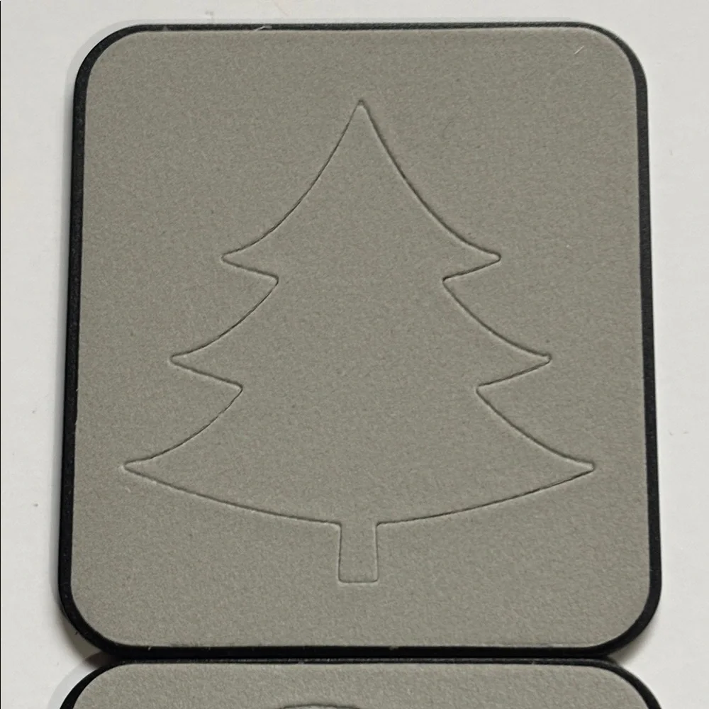 Sizzix Gold and Gray Snowman Embossing Set